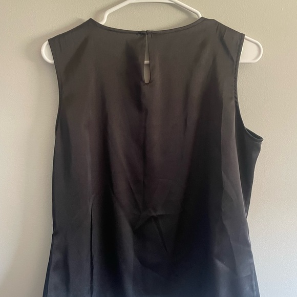 Calvin Klein Charcoal Sleeveless Blouse - Picture 2 of 4